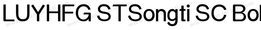 LUYHFG STSongti SC Bold 粗体字体转换